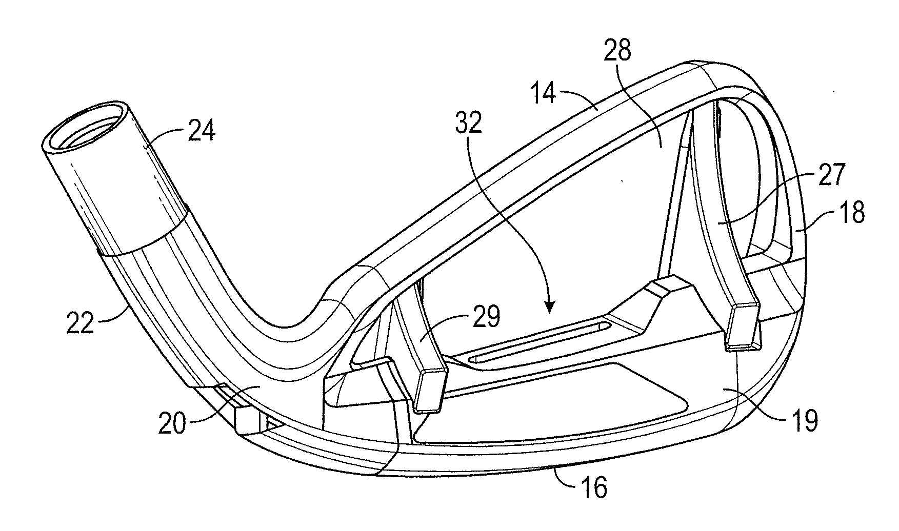 Golf club head with sound damping