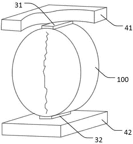 Method for prefabricating cement-based sample crack, prefabricated sample and prefabricating system