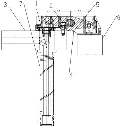 Integral type hot runner free of runner dead corner