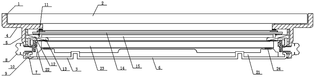 Touch control display device