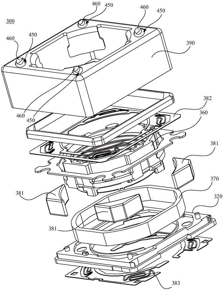 Camera module with focusing and anti-shaking functions