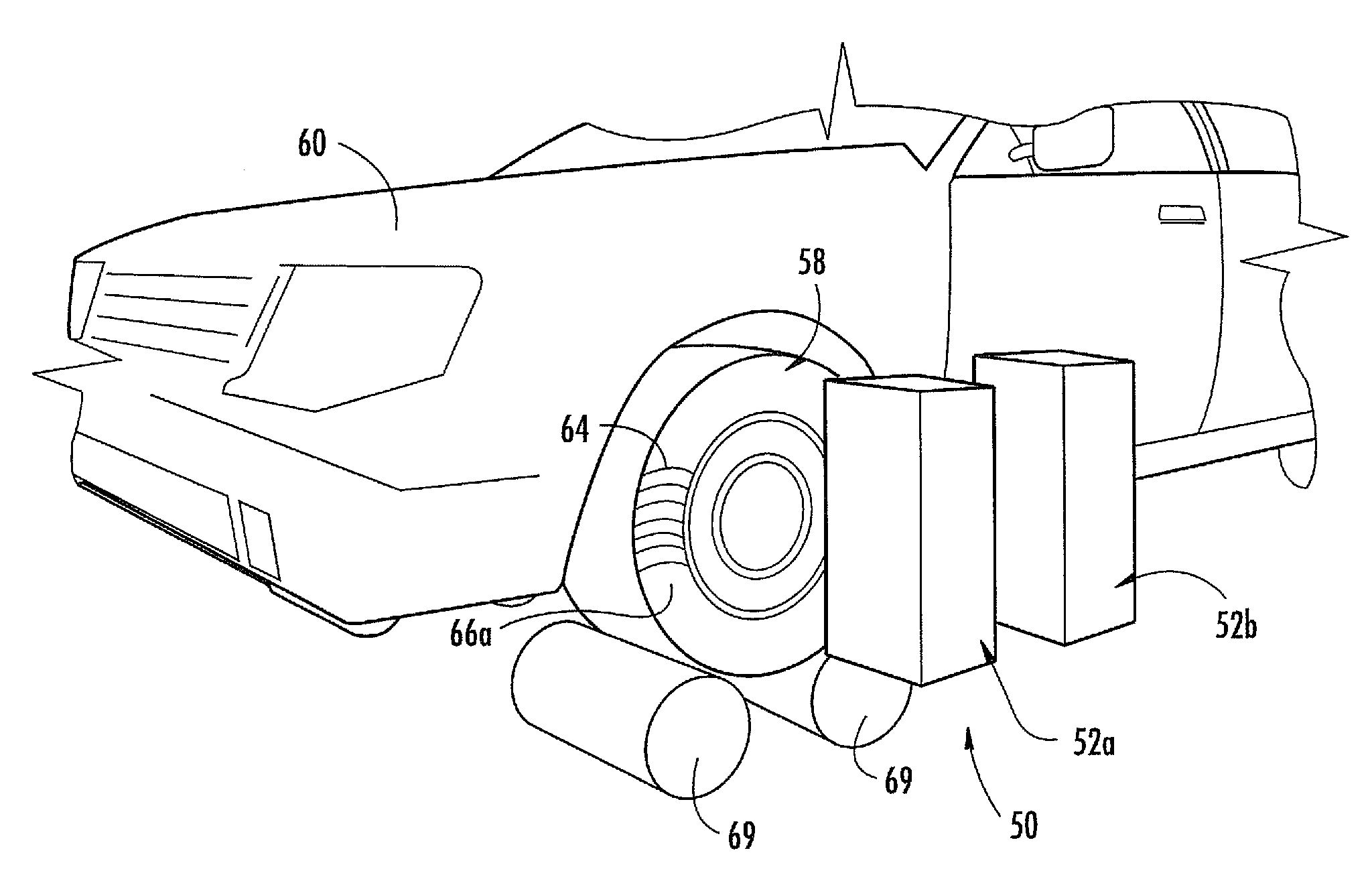 Non contact wheel alignment sensor and method