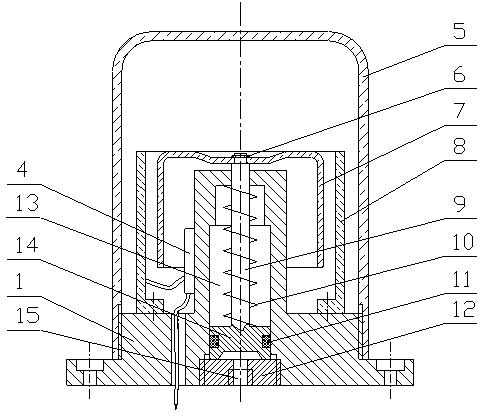 Air-pressure power supply alarming lamp