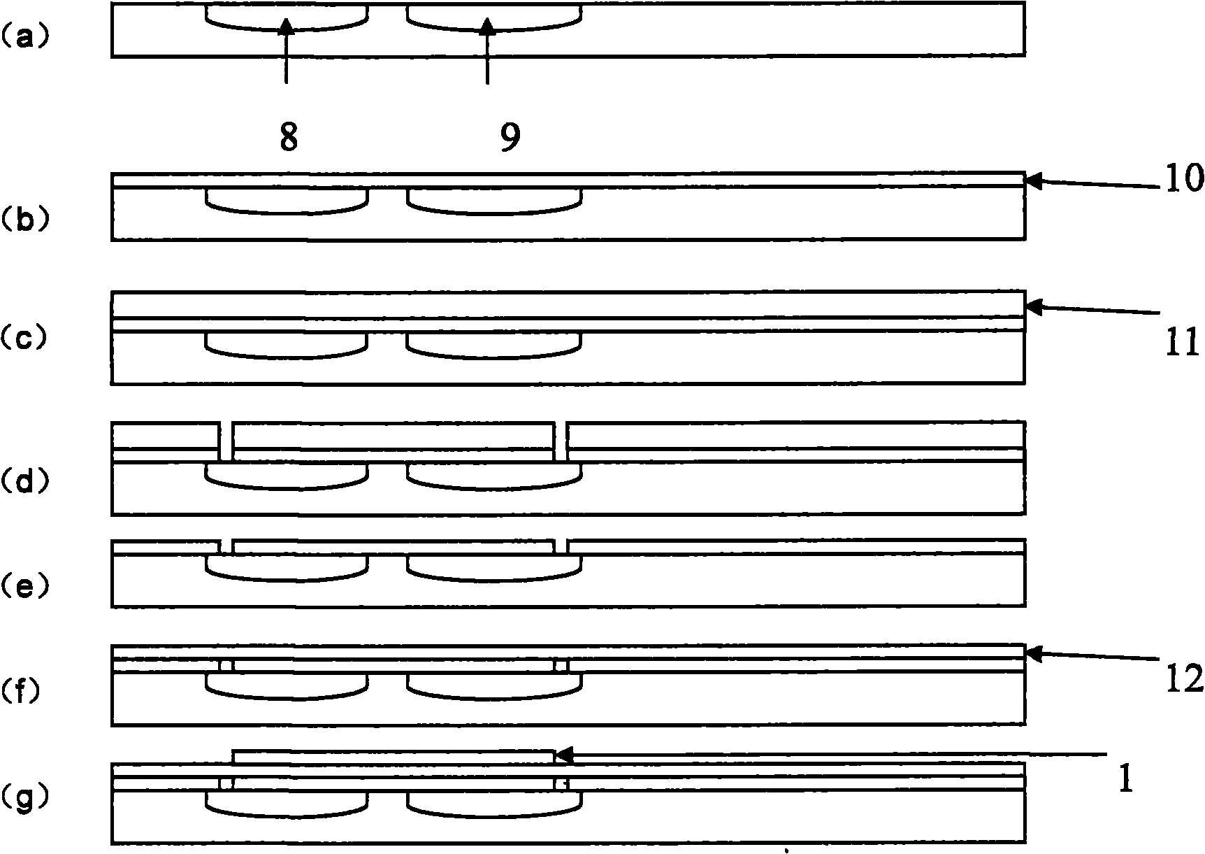 Packaging technology and packaging device of non-refrigerated infrared focal plane array device