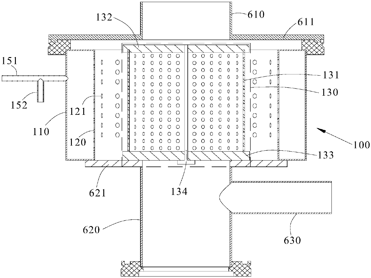 Tail gas cleaning unit, tail gas cleaning device and vapor deposition equipment