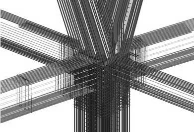 Cross construction method for complex V-shaped stiff columns and irregular ring beams of large stadium