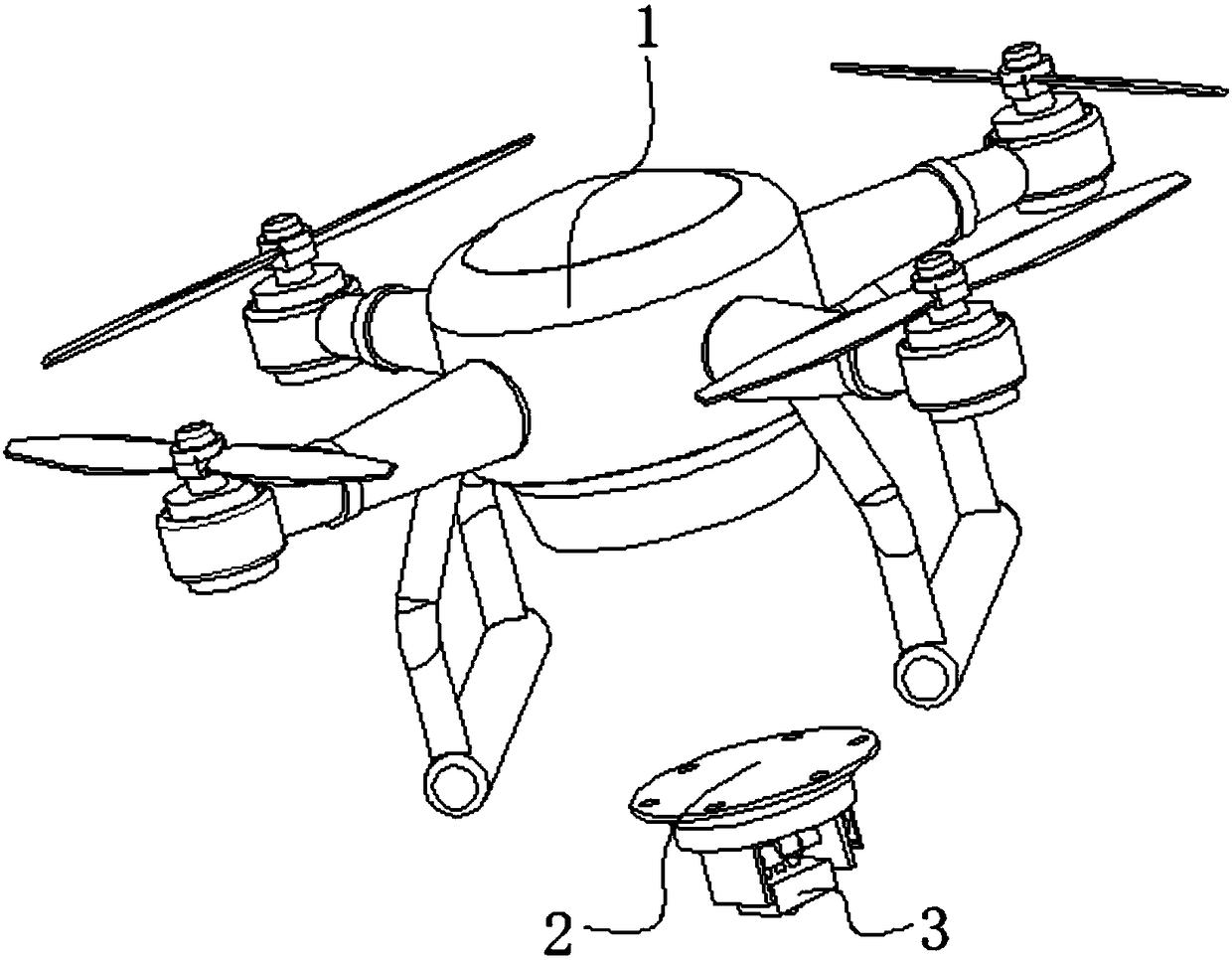 Unmanned aerial vehicle and mounted laser projector thereof