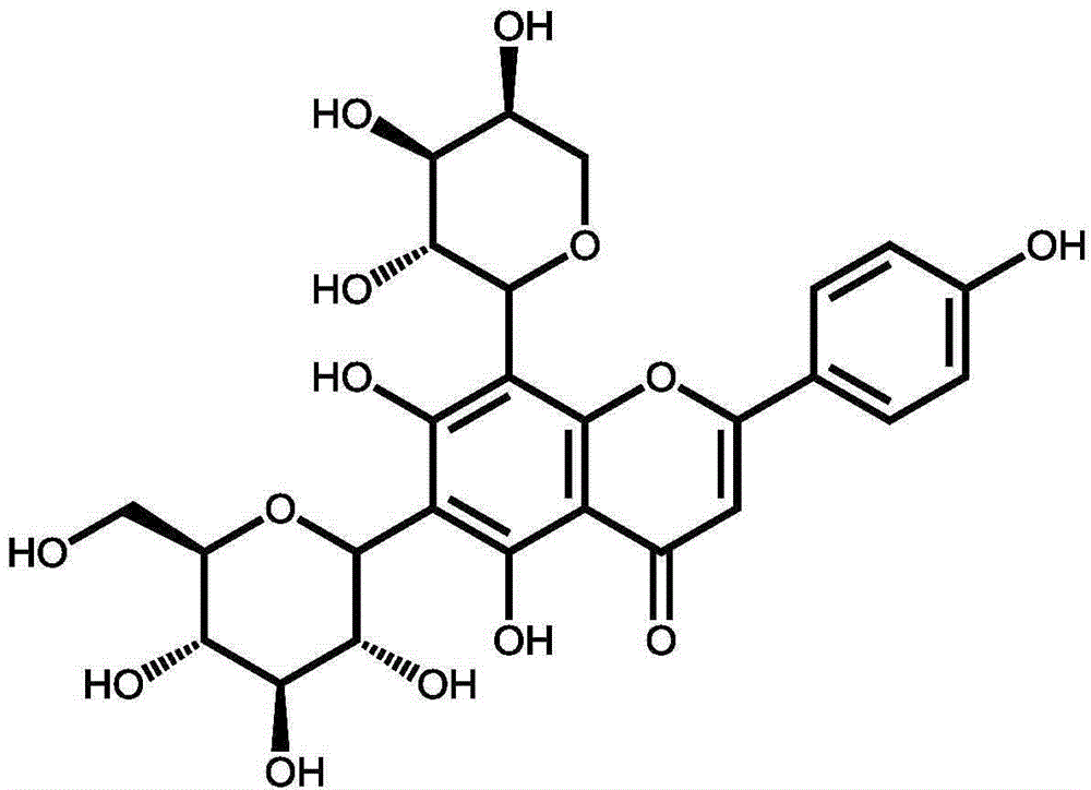 Method and system for extracting and separating novel Schaftoside in Desmodium styracifolium