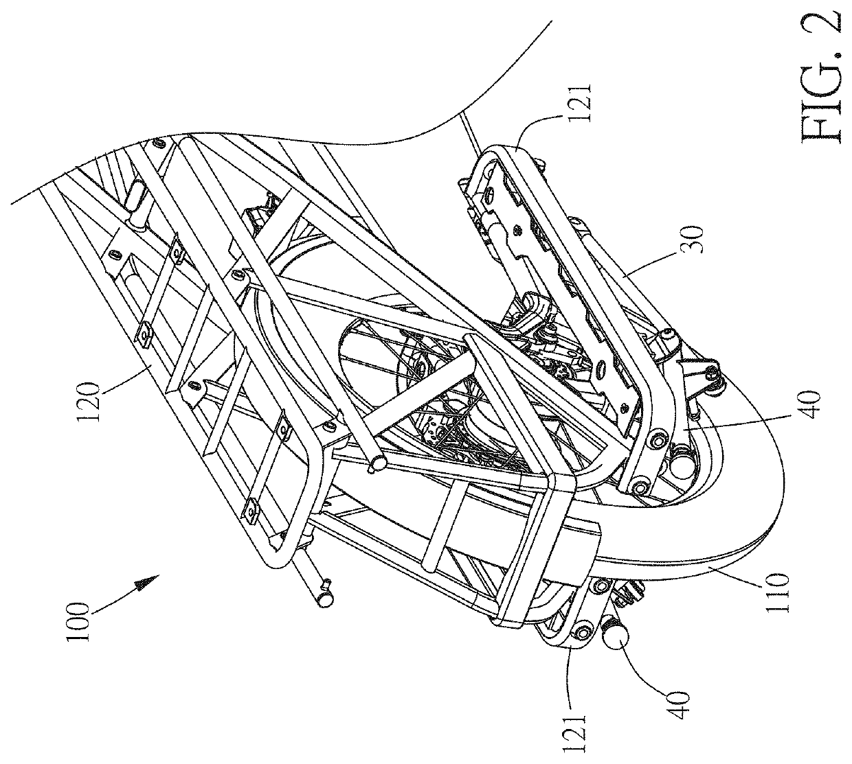 Bicycle and supporting frame thereof