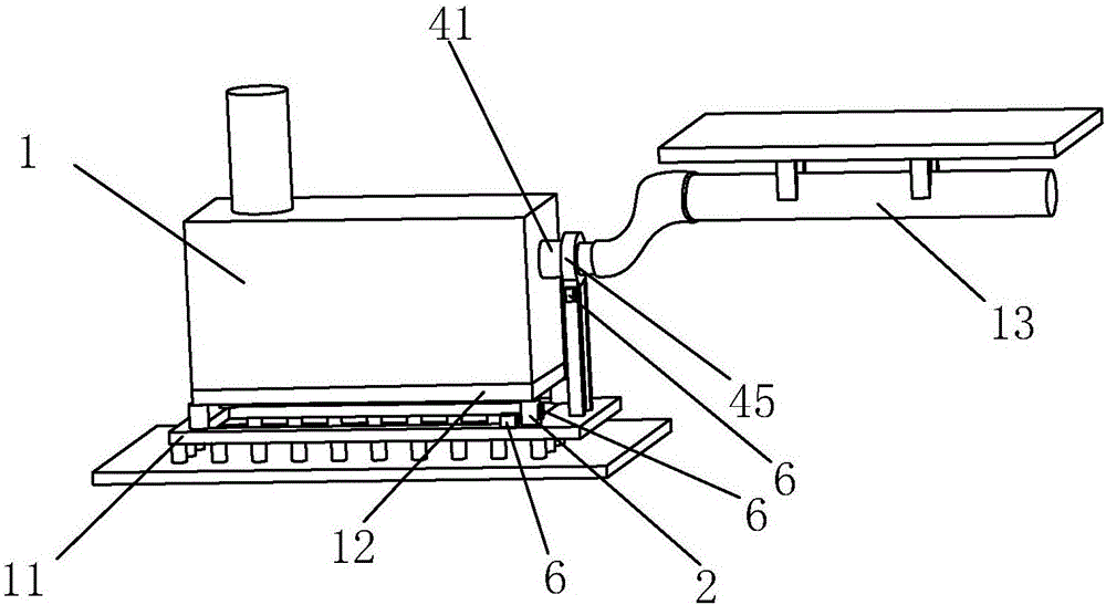 Ventilation air-conditioning equipment shock insulation machine room and construction method and regulation system thereof