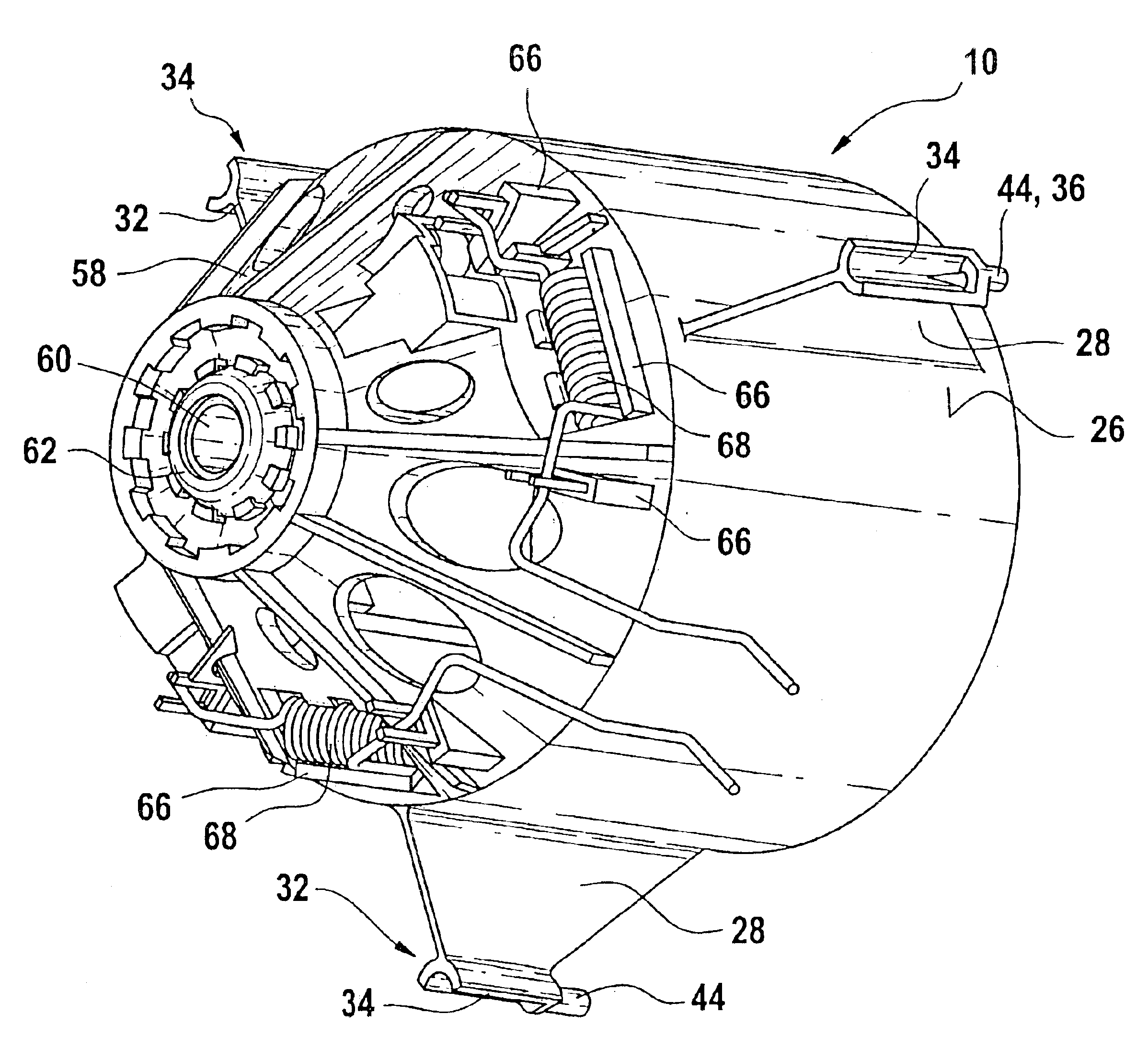 Anti-vibrational holding device for an electric motor