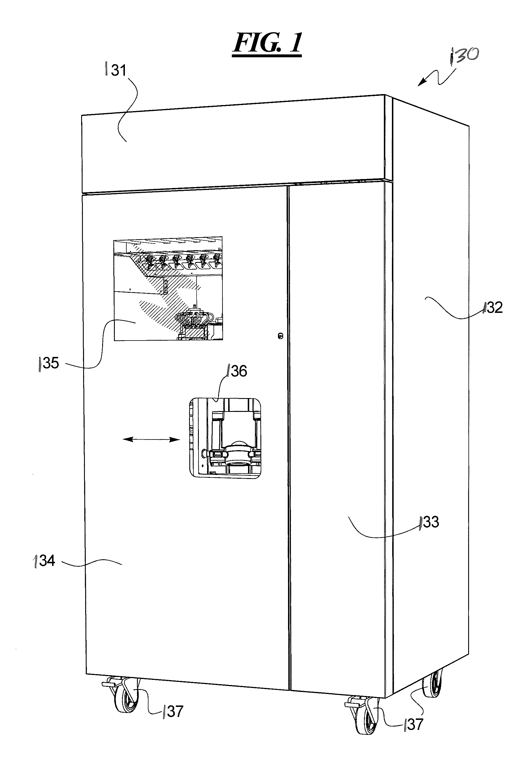 Point of sale method and apparatus for making and dispensing aerated frozen food products