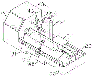 Automatic welding device for rotary tillage cutter shaft