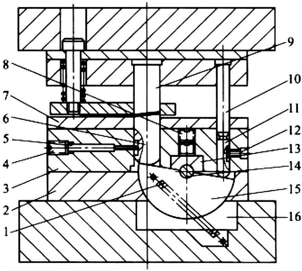 Unloading forming tool