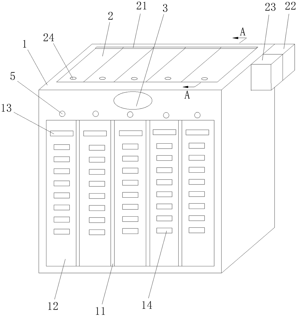 Terminal treatment technology-based household garbage sorting and collecting box