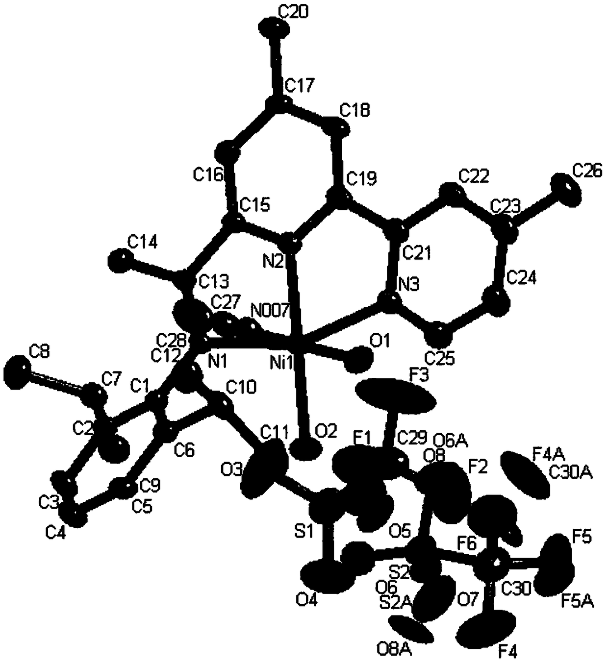 Asymmetric hydronitrogen-pyridine-nickel metal catalyst, and preparation method and application of catalyst