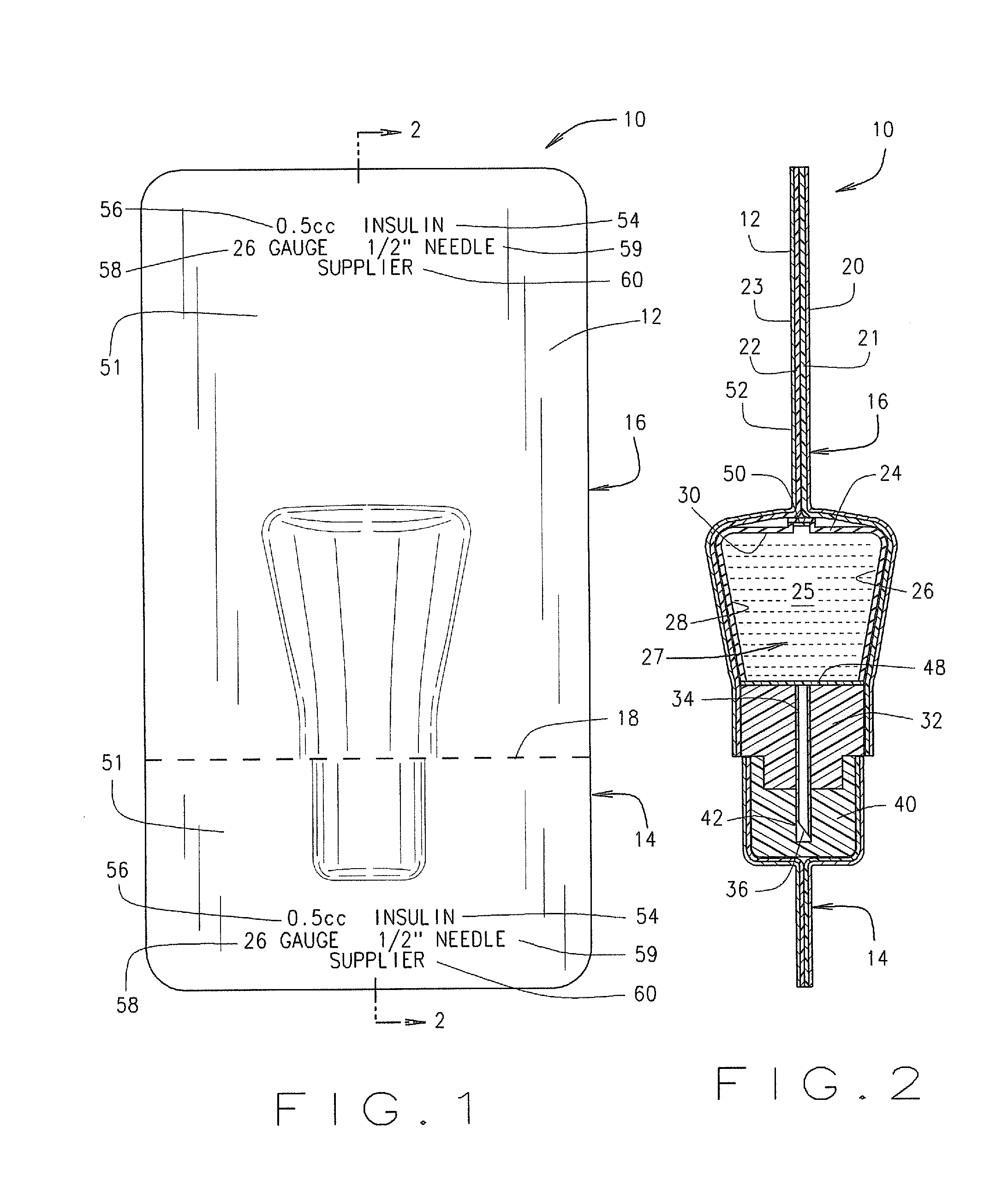 Closure container for single dose disposable pharmaceutical delivery system