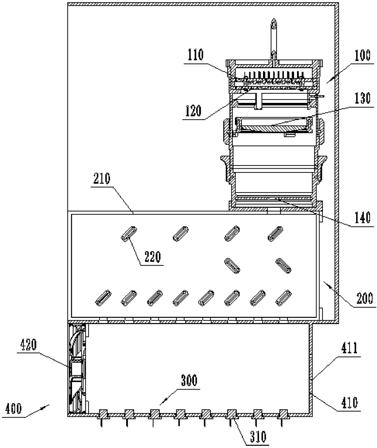 Optical path converging structure