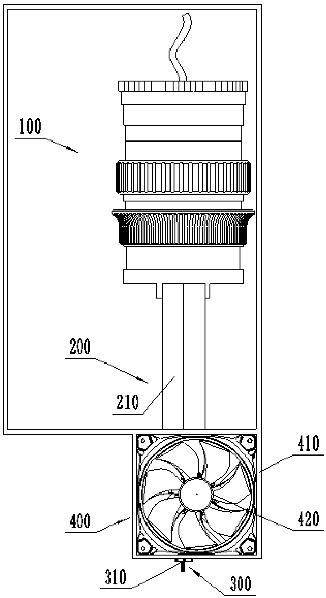 Optical path converging structure