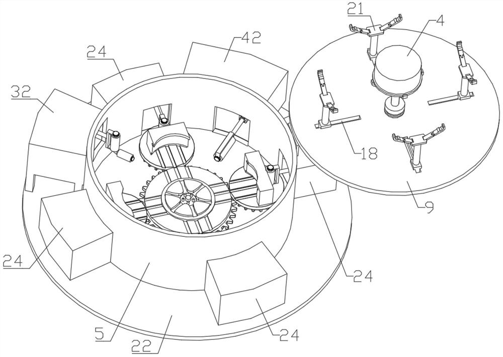 A maintenance device for a hub mold