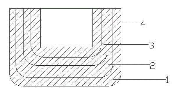 Process for directly reducing ferrochrome powder ore by microwave and crucible special for same