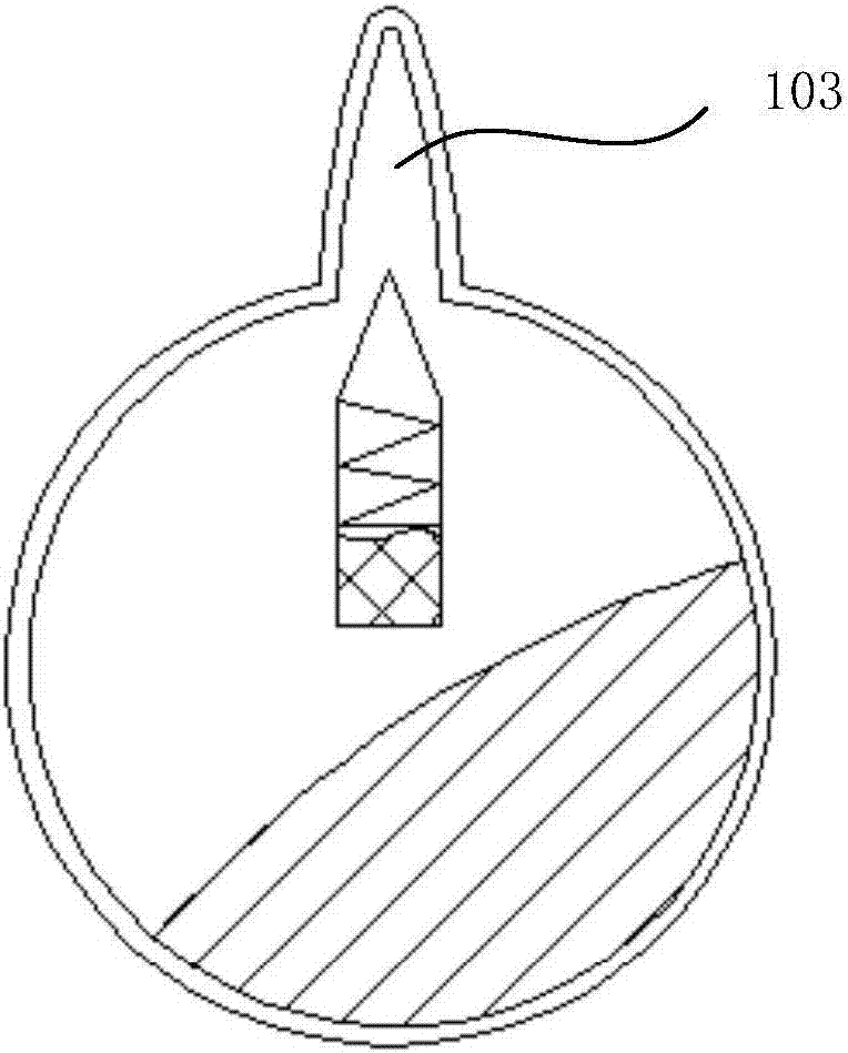 Guide tube for punching of intramedullary nail and punching device