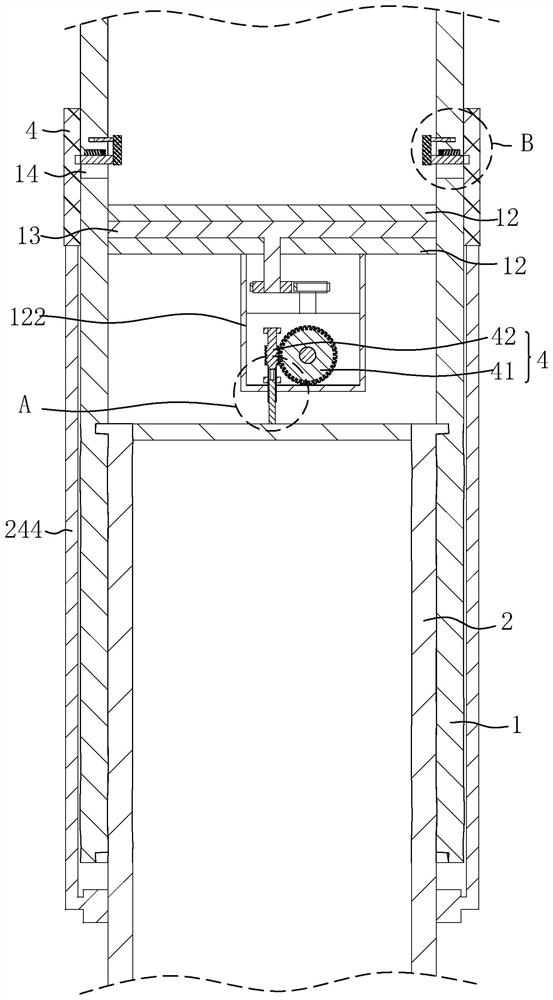 A high-pressure jetting anchor cable drill body and its construction technology