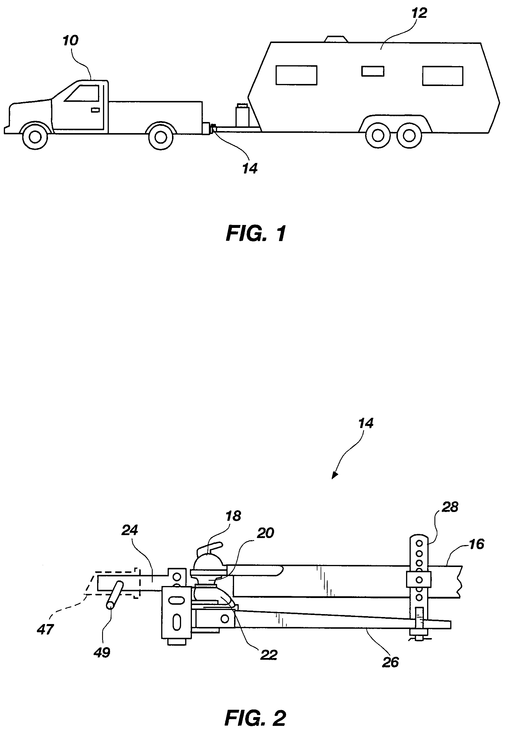 Sway control hitch