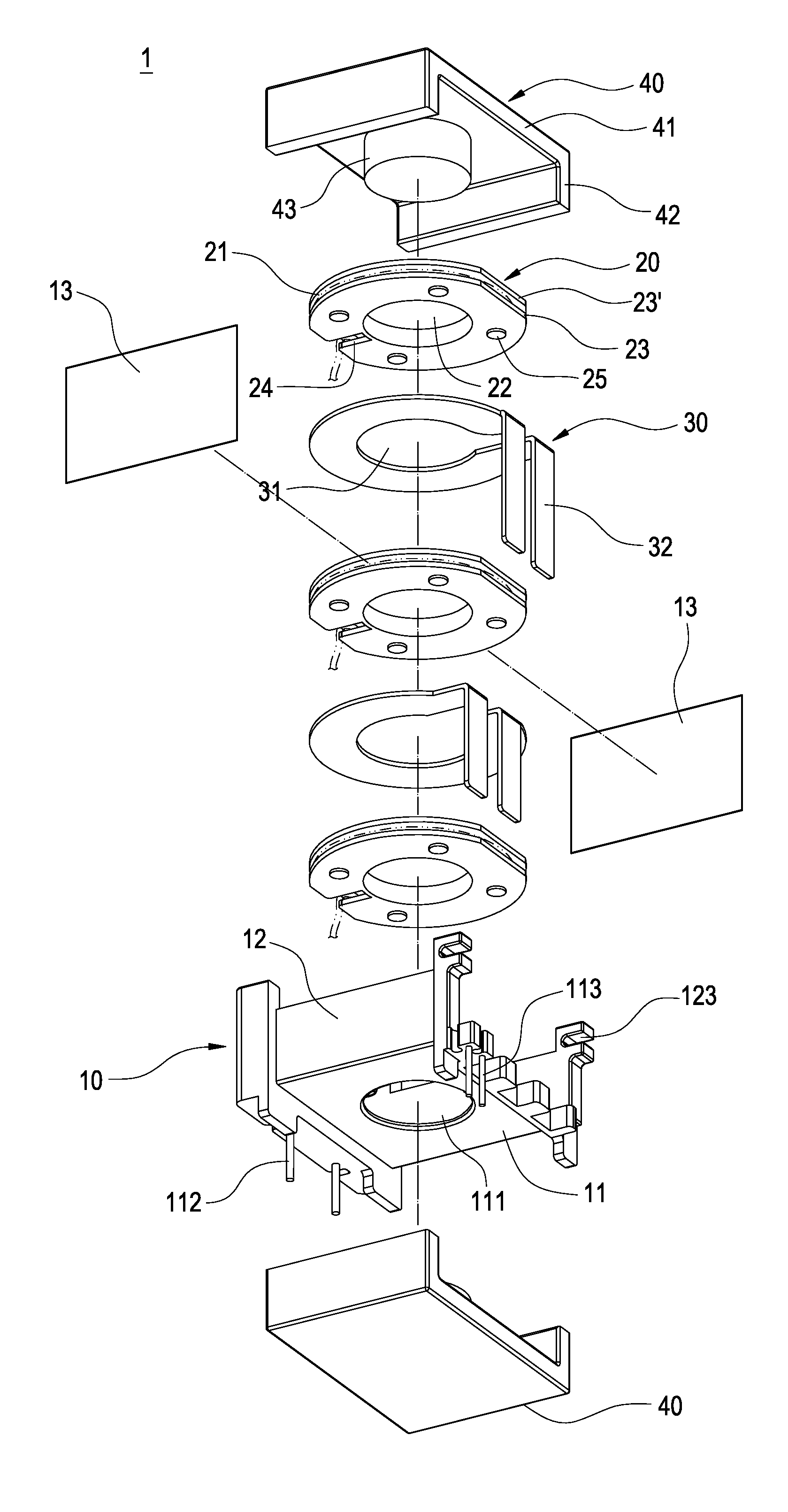 Transformer having assembled bobbins and voltage transformation module having the transformer