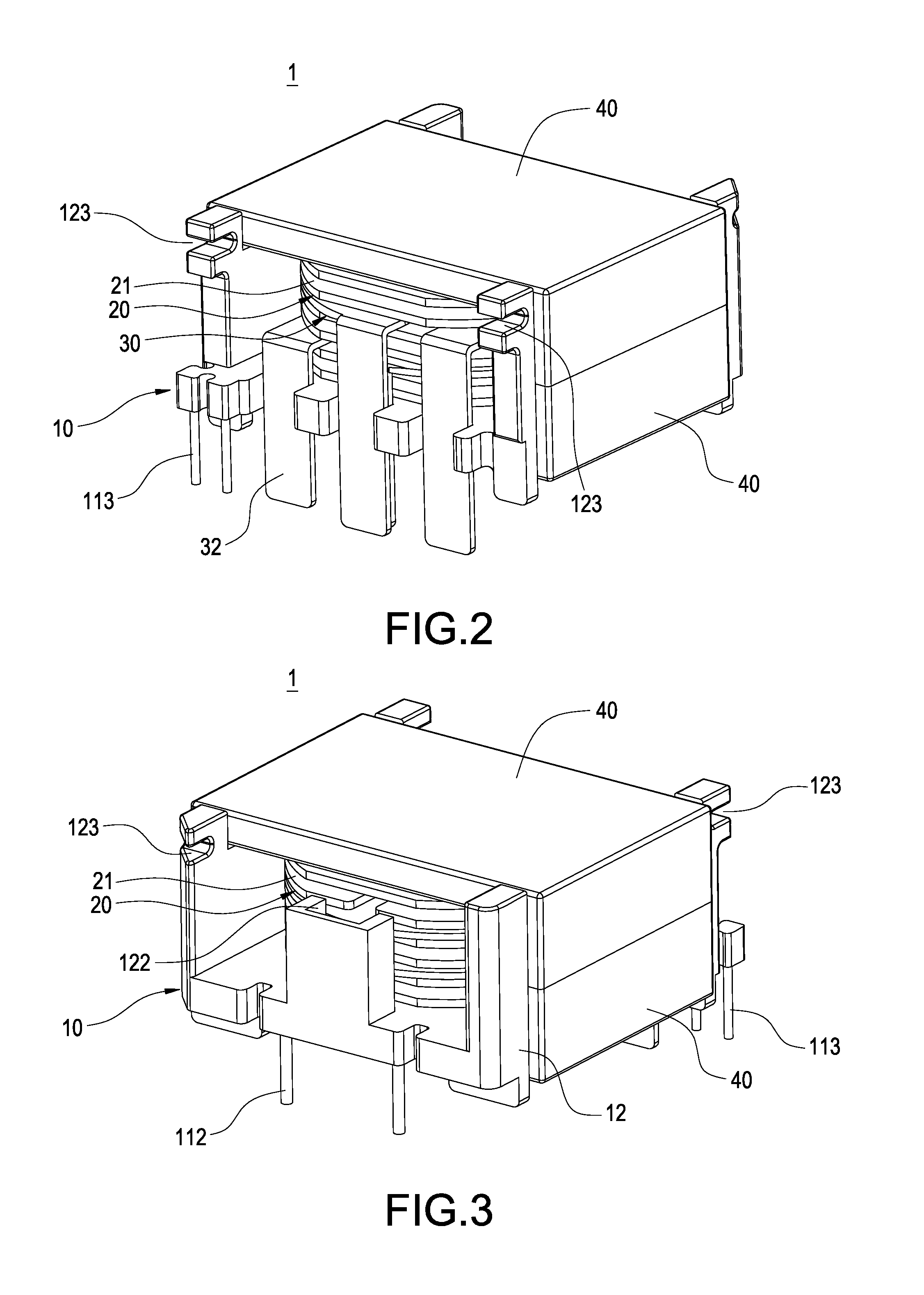 Transformer having assembled bobbins and voltage transformation module having the transformer