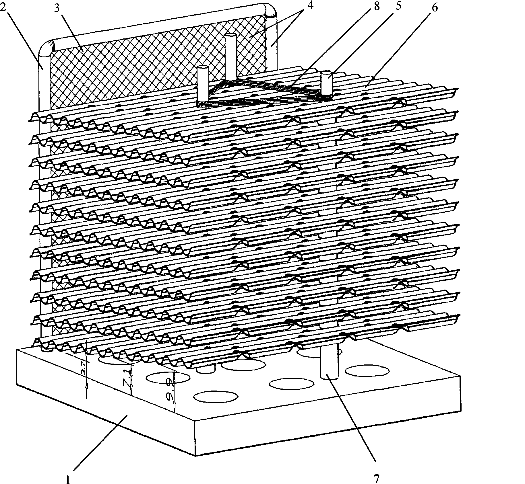 Multilayered plate type three-dimensional seafood culturing reef suitable for shallow sea and offshore area