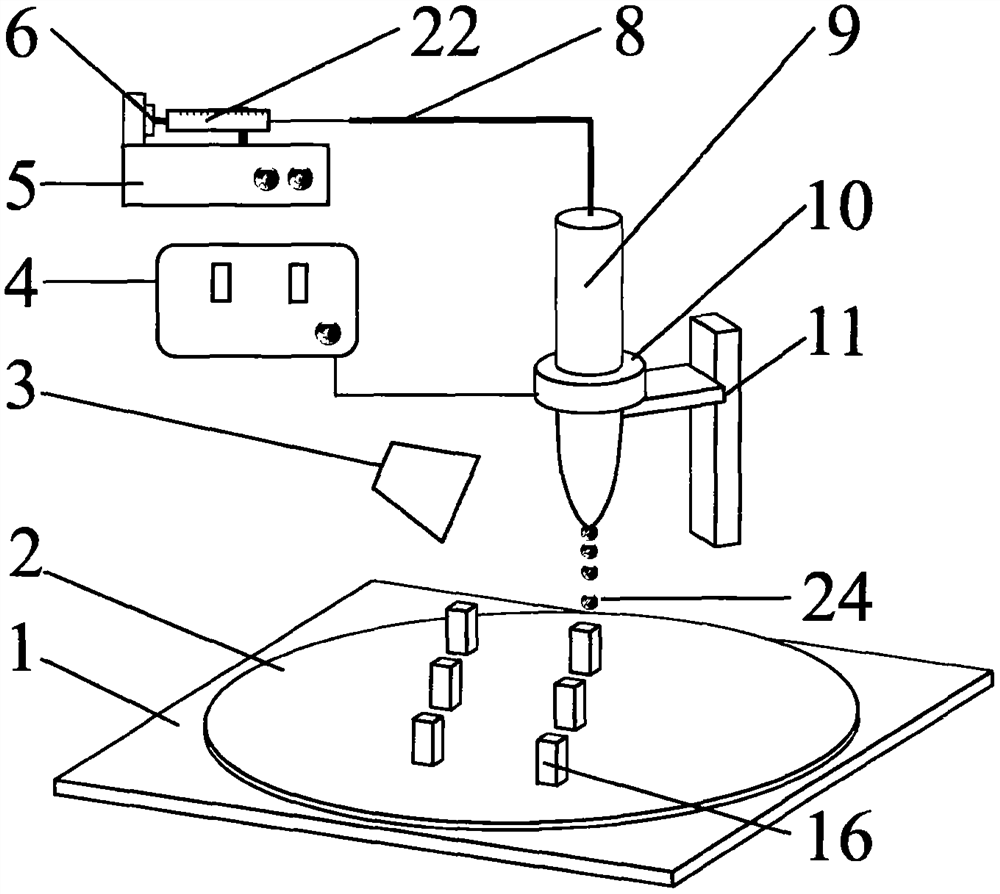 Electrojet three-dimensional printing device and method for preparing micro-nano-scale beam structure