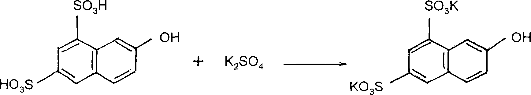 Preparation technique of 2-amido-3,6,8-naphthalenetrisulphonic acid