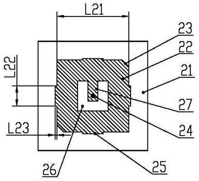 Five-frequency-section user machine antenna being compatible with Beidou and GPS (Global Positioning System) functions