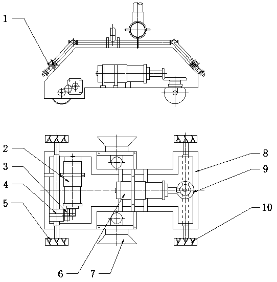 Urban pipeline mobile cleaning device