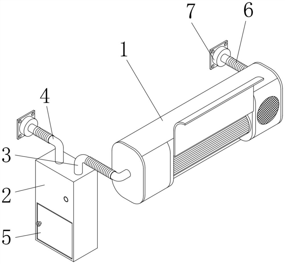 Dustproof ventilation filtering device for railway track engineering