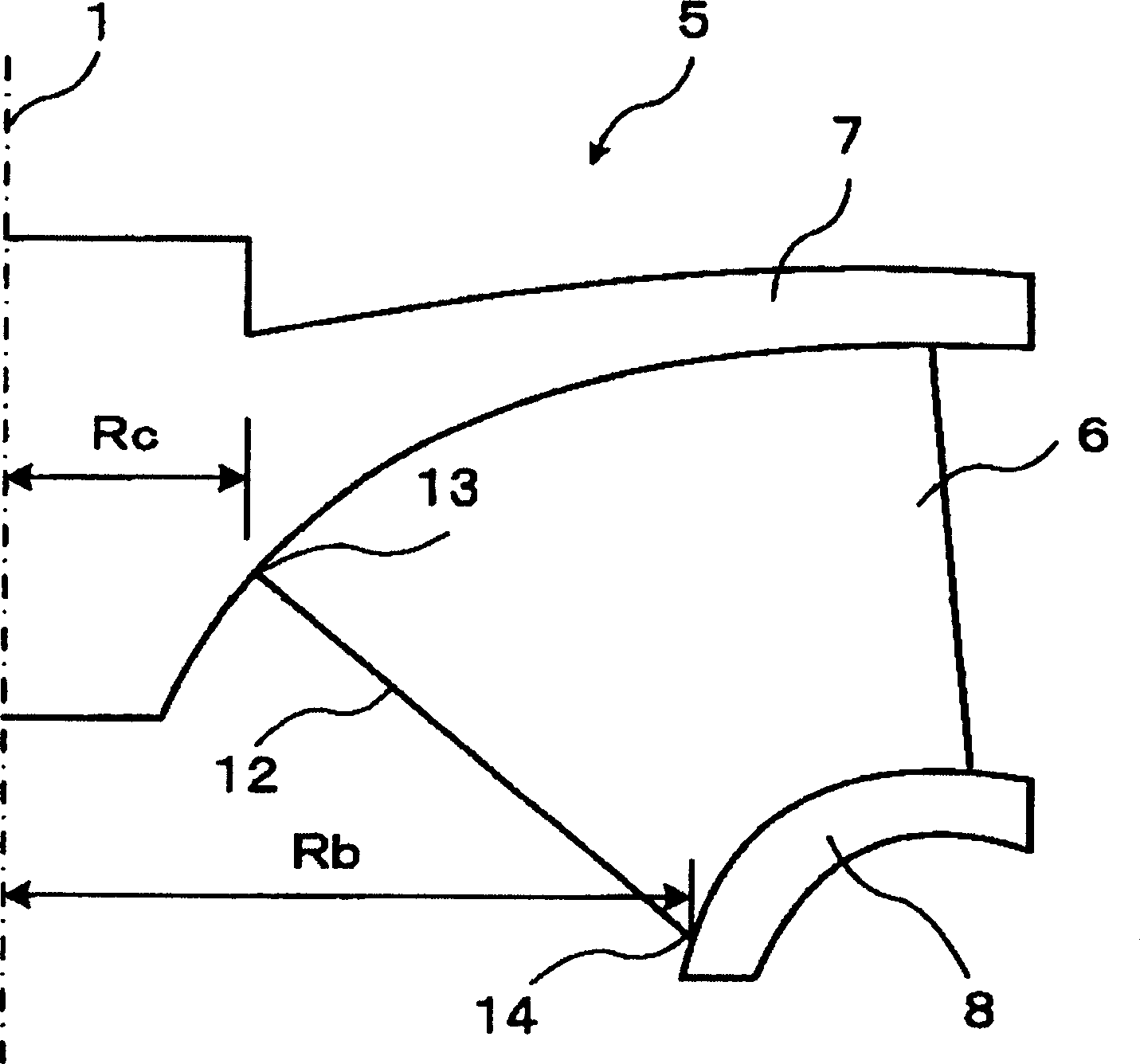 Axial radial-flow type turbine