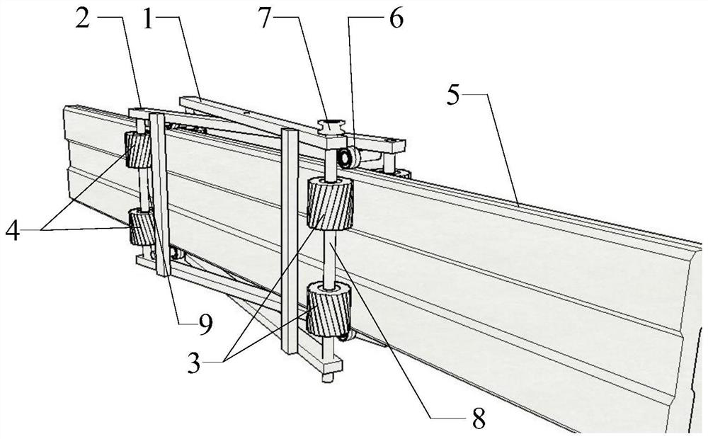 An auxiliary system for wheelchairs crossing overpasses