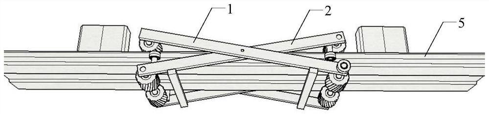 An auxiliary system for wheelchairs crossing overpasses