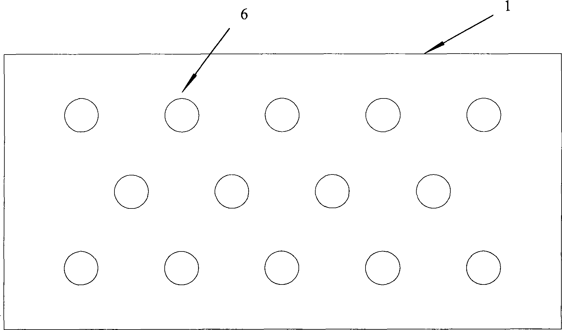 Four-side connecting open circle hole combined steel sheet shear wall