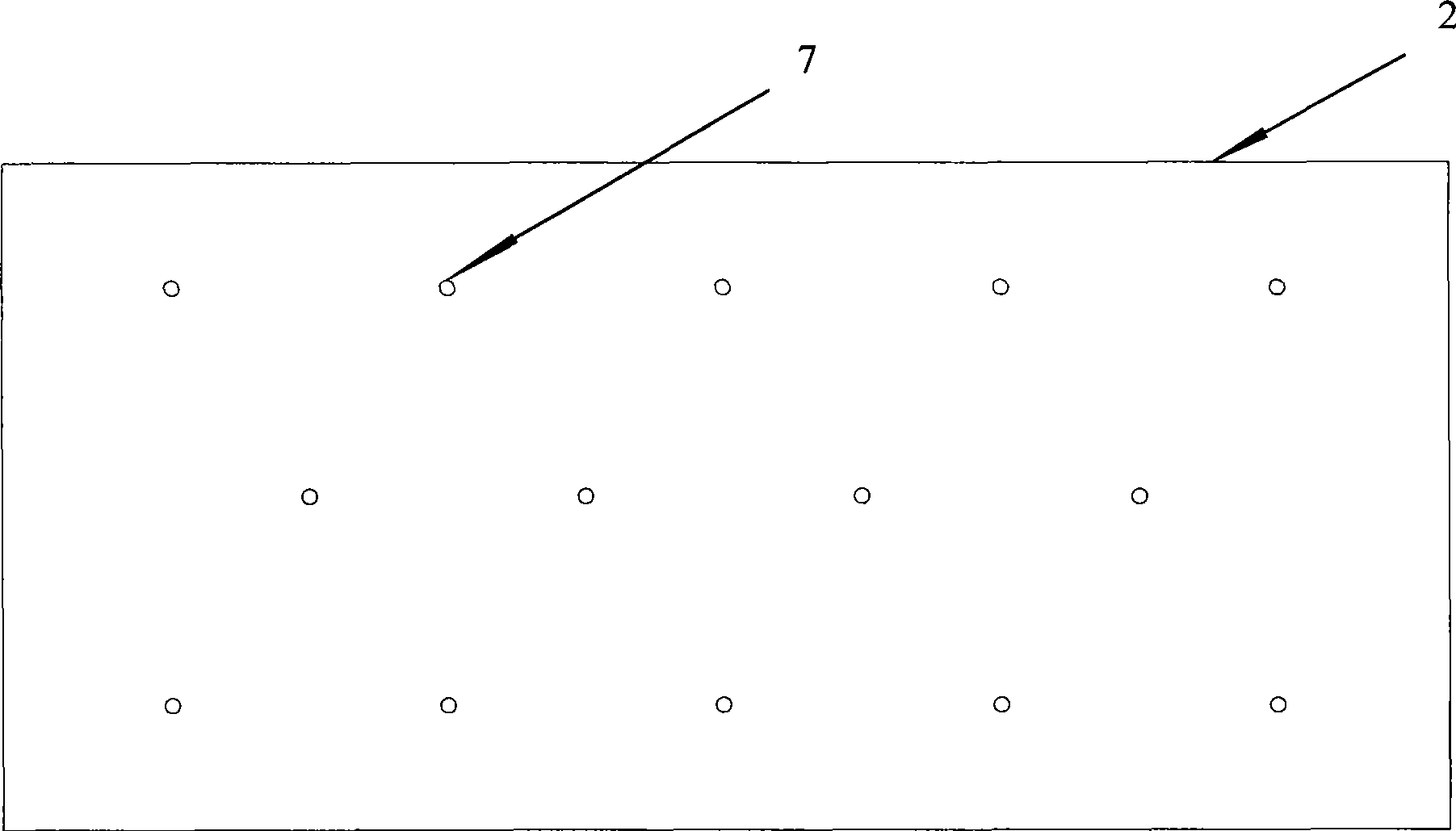 Four-side connecting open circle hole combined steel sheet shear wall