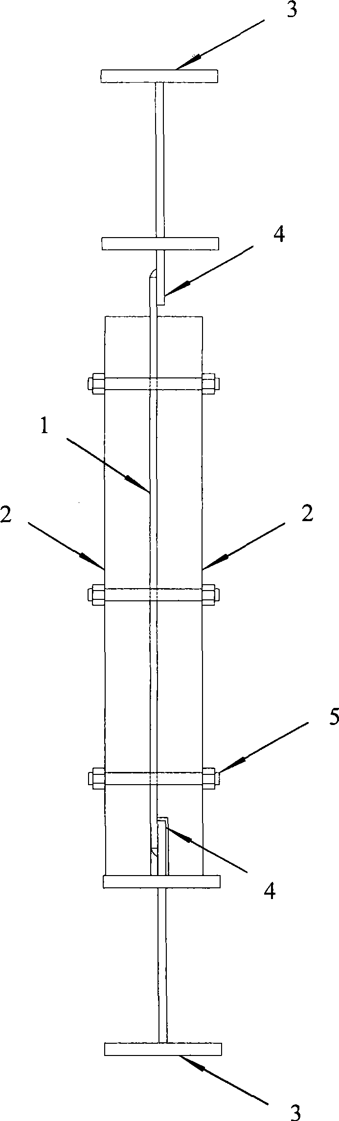 Four-side connecting open circle hole combined steel sheet shear wall