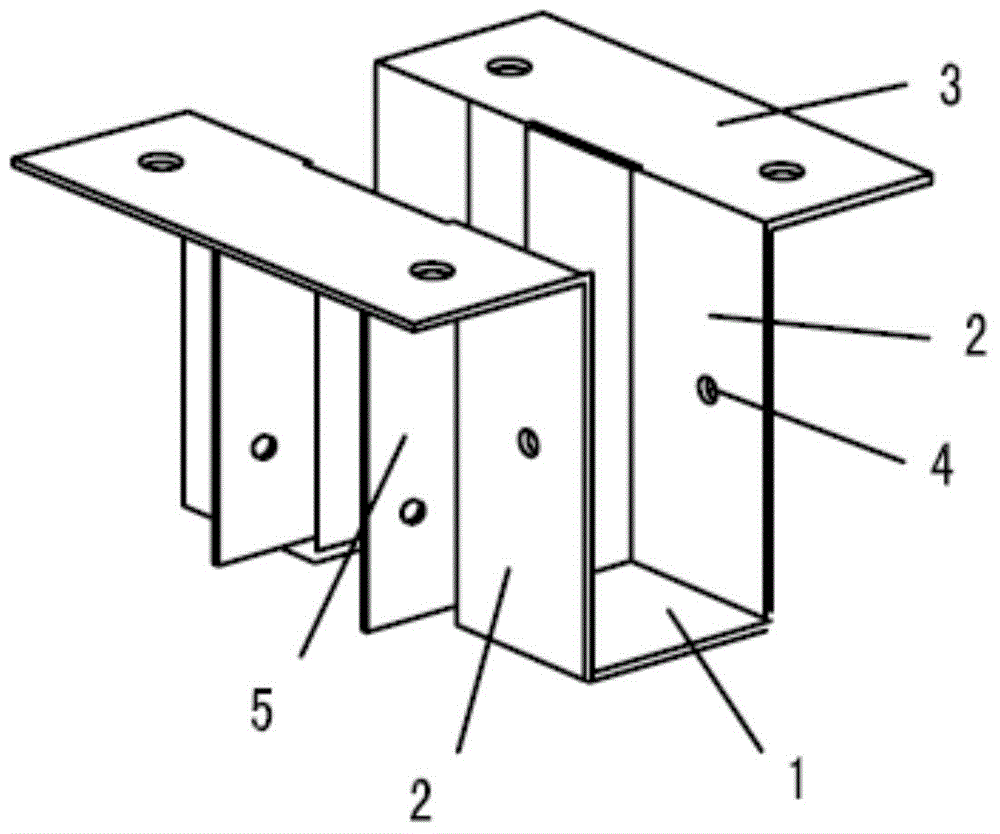 Indoor wall, floor decorative keel connectors