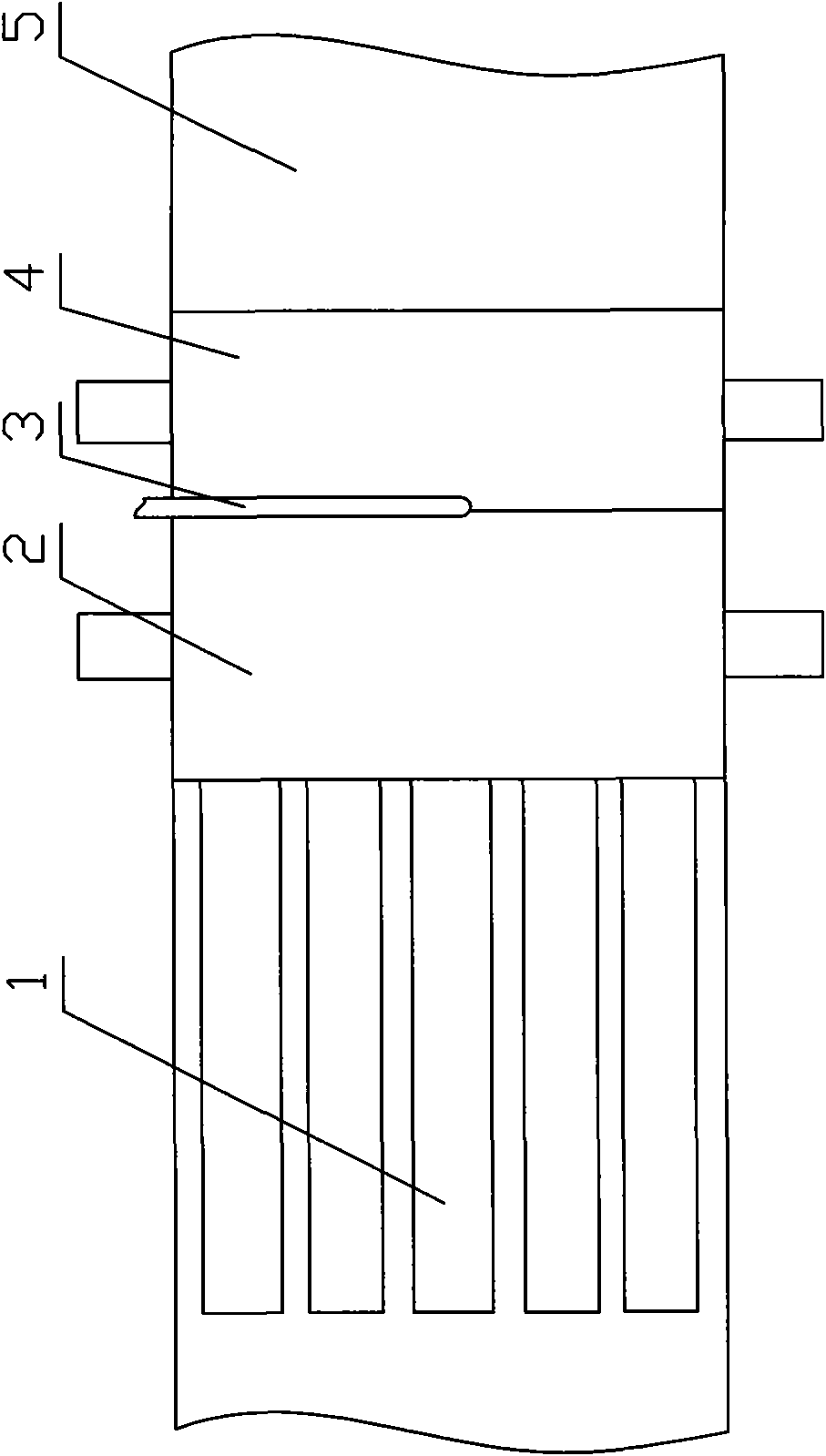 Wood grain bamboo floor and preparing method thereof