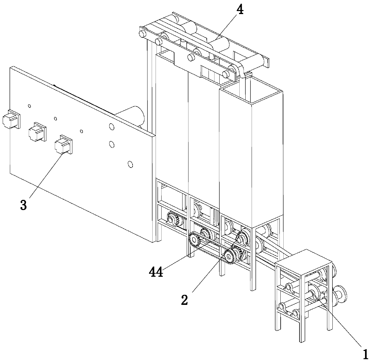 Production device and processing method for expansive glass hoses