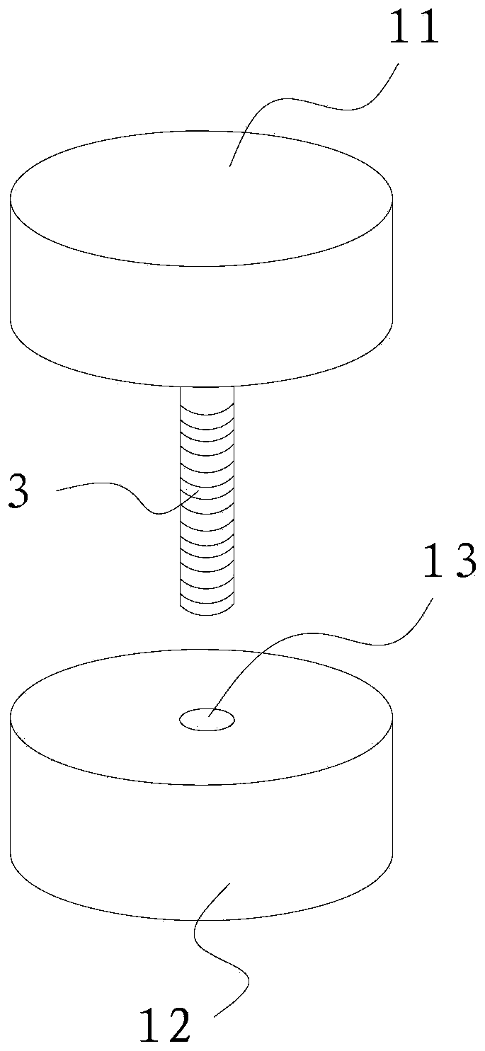 Upper die structure