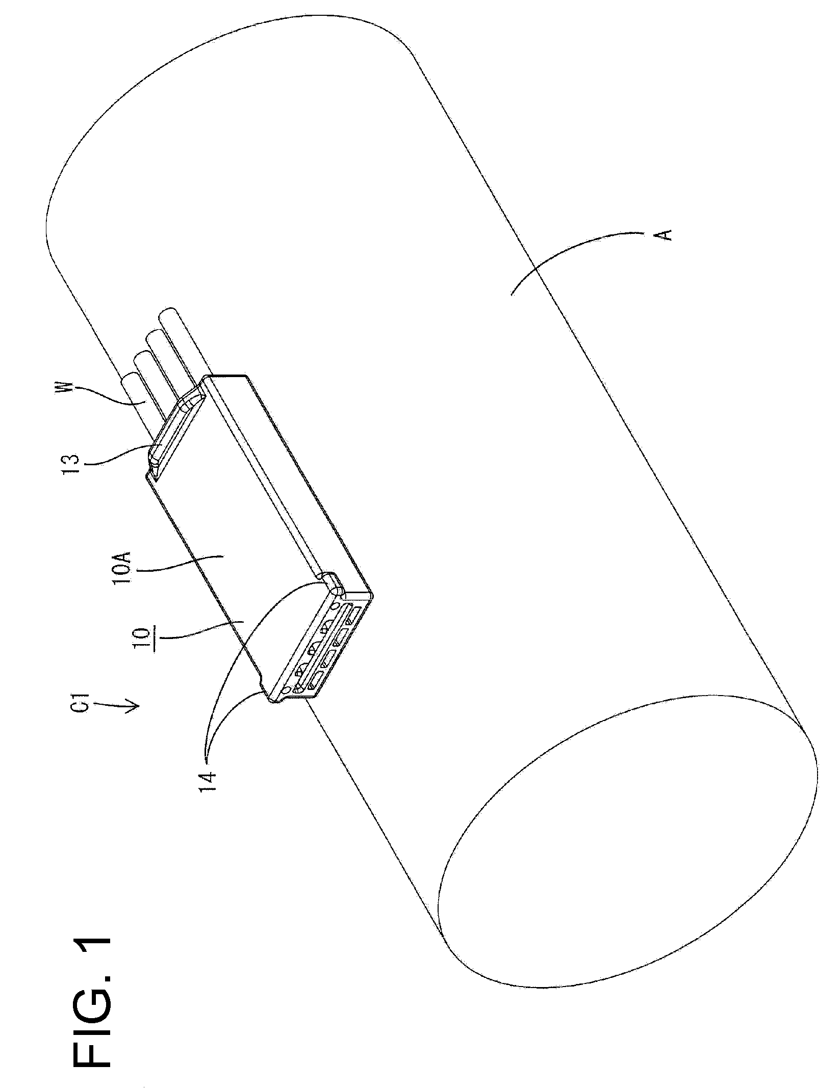 Connector having a locking lance