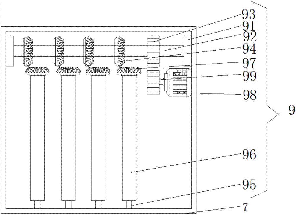 Automatic cleaning device for automobile engine parts