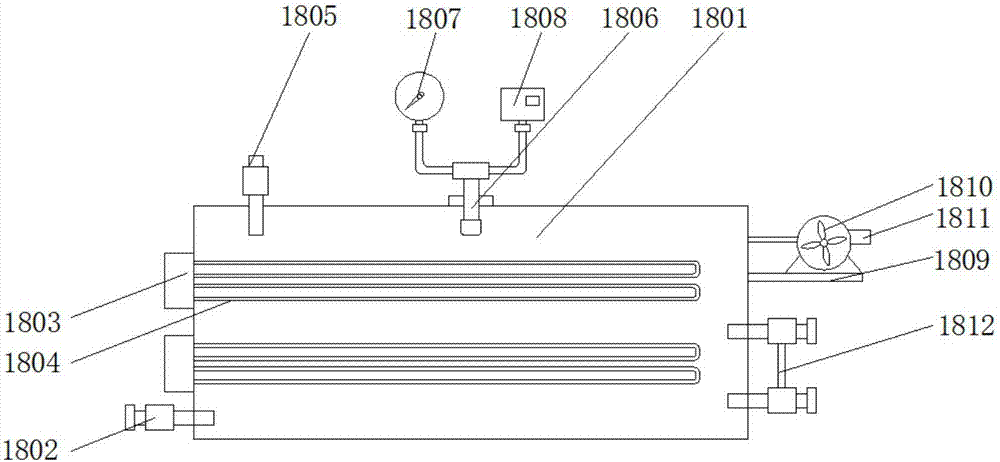 Automatic cleaning device for automobile engine parts