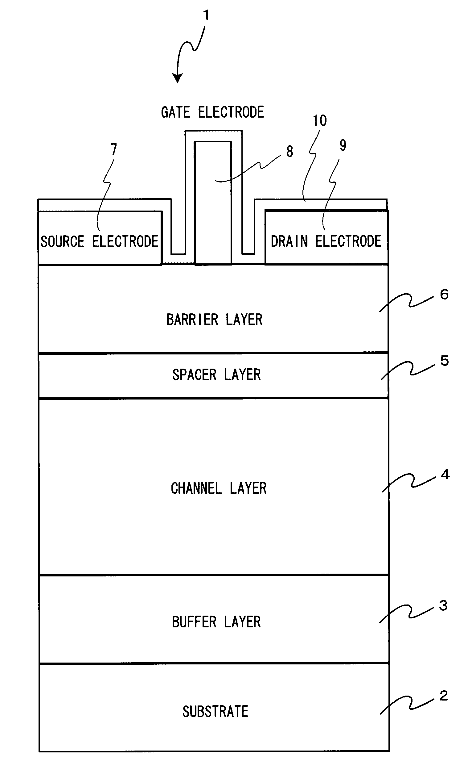 Gan-based field effect transistor and production method therefor